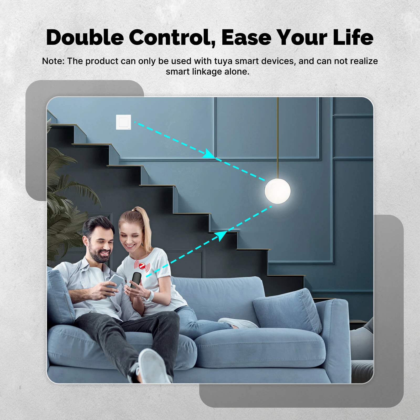 MoesHouse Tuya Zigbee3.0 Smart 4-Button Scene Switch Timing Function Wireless Smart Switch Button Controller SmartLife APP — view 7
