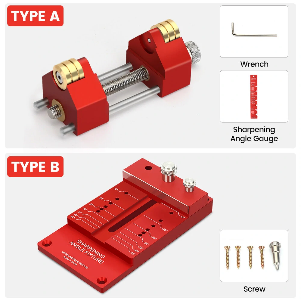 Mohoo Sharpening System Honing Guide Sharpening Holder Angle Fixture Angle Gauge for Woodworking Chisel — view 10