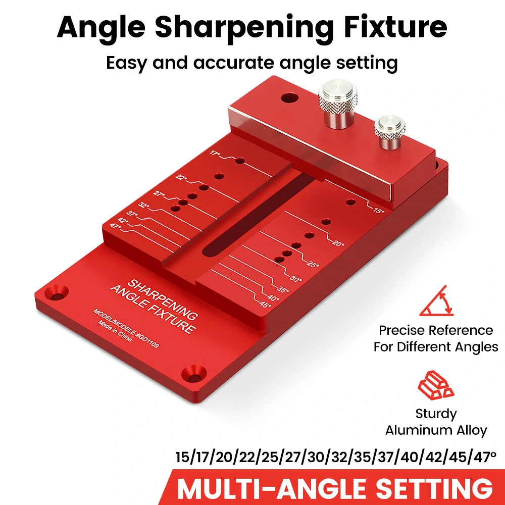 Mohoo Sharpening System Honing Guide Sharpening Holder Angle Fixture Angle Gauge for Woodworking Chisel — view 6