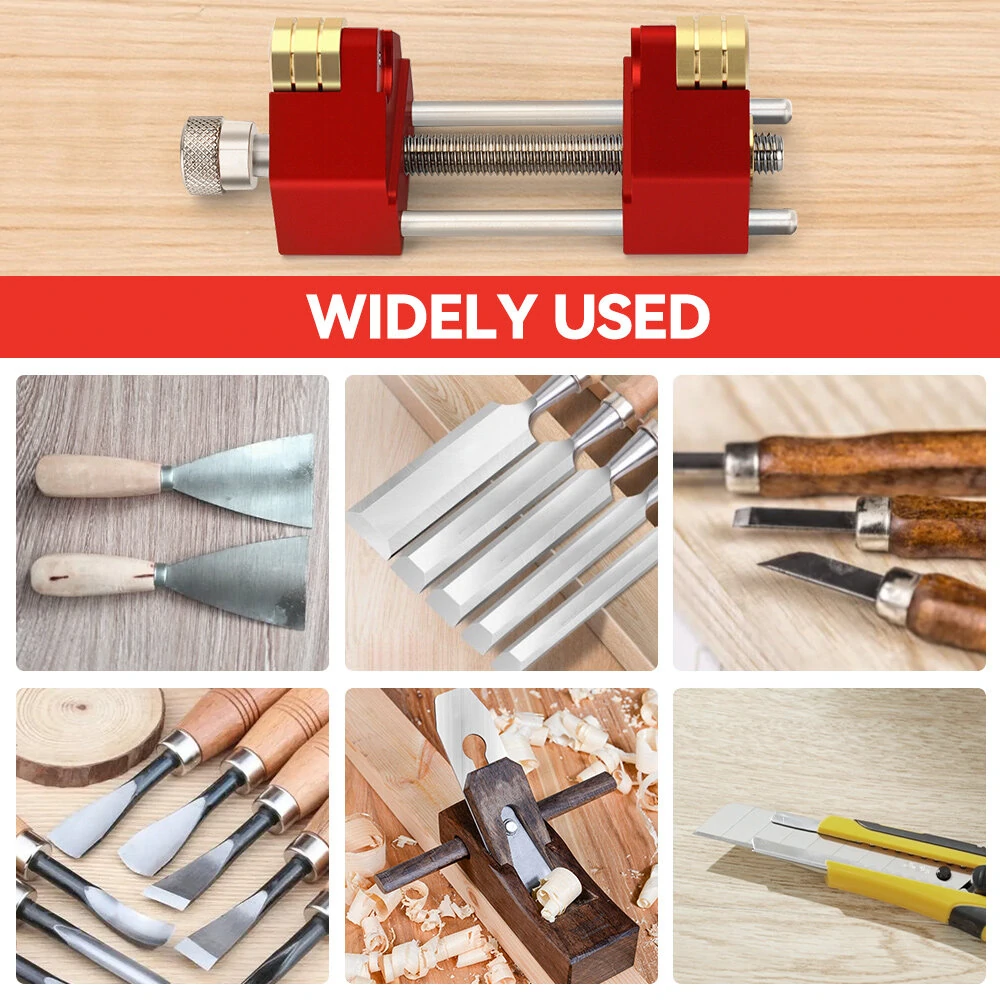 Mohoo Sharpening System Honing Guide Sharpening Holder Angle Fixture Angle Gauge for Woodworking Chisel — view 9