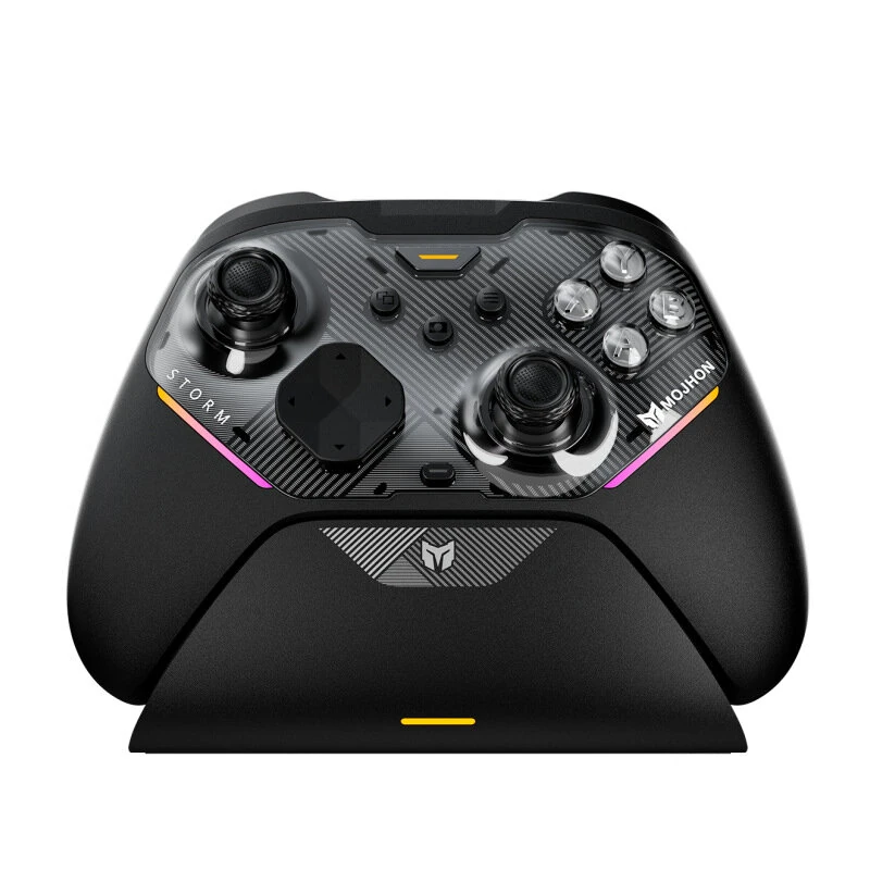 MOJHON Gale 2 Tri-mode Wireless Gaming Controller TMR Electromagnetic Joysticks 2000Hz Polling Rate Hall Effect Linear Trigger Mechanical Buttons Gamepad for PC Switch Steam — image 1