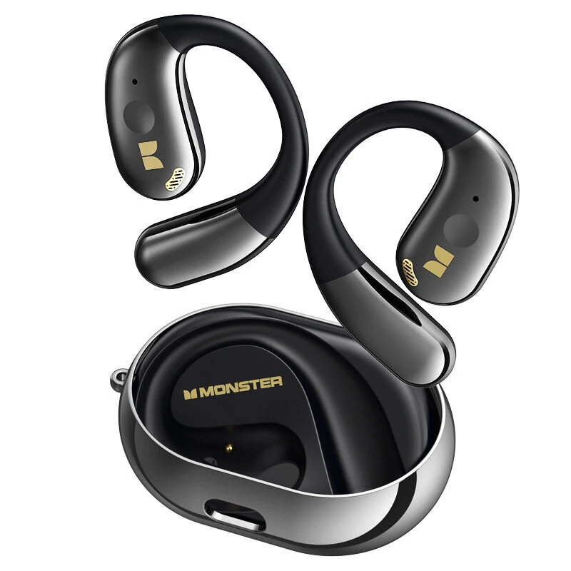 MONSTER AC360 OWS Earbuds bluetooth Earphone 14.2mm Titanium PU Diaphragm AAC Audio Open-ear Earhooks Headphones with Mic — MONSTER