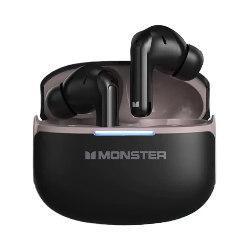 Monster D02 TWS Earbuds Wireless bluetooth V6.0 Earphone 4-Mic ENC Call Noise Cancelling 13mm Drivers 24H Playback Low Delay Sports Headphones
