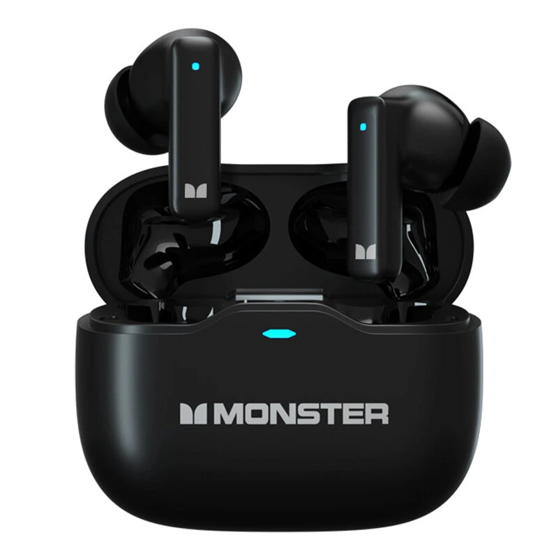 MONSTER GT17 TWS Earbuds bluetooth 5.4 Earphone ENC Noise Cancelling 10mm Drivers Unit 24H Playback Low Game Delay In-ear Sports Headphones