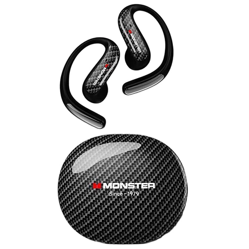 Monster MQ037 TWS Earbuds Wireless bluetooth V6.0 Earphone Bio-diaphragm Sound Unit HD Calls Low Delay IPX5 Waterproof Sports Earhooks Headphones
