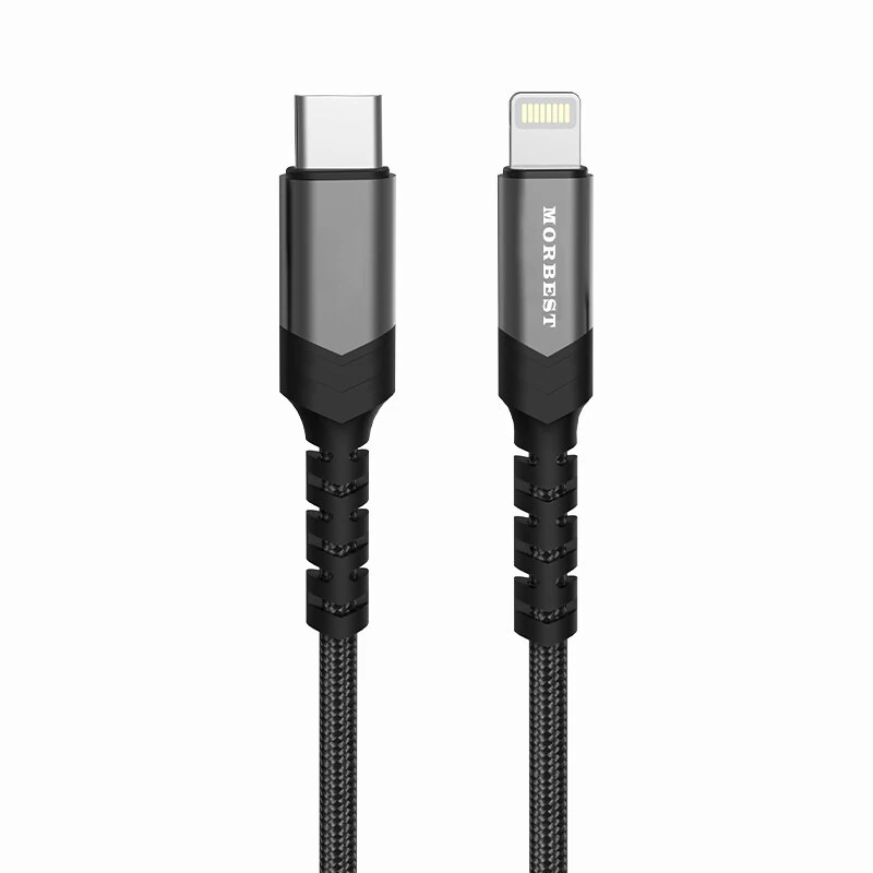 MORBEST Z62 2.4A Type-C to iP Cable Fast Charging Data Transmission Copper Core Line 1M Long for iPhone 14 14 Pro 13 12 Pro Max — view 2