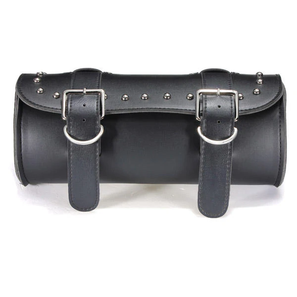 Motorcycle Scooter Tool Bag Saddle Bag Leather Storage — view 2