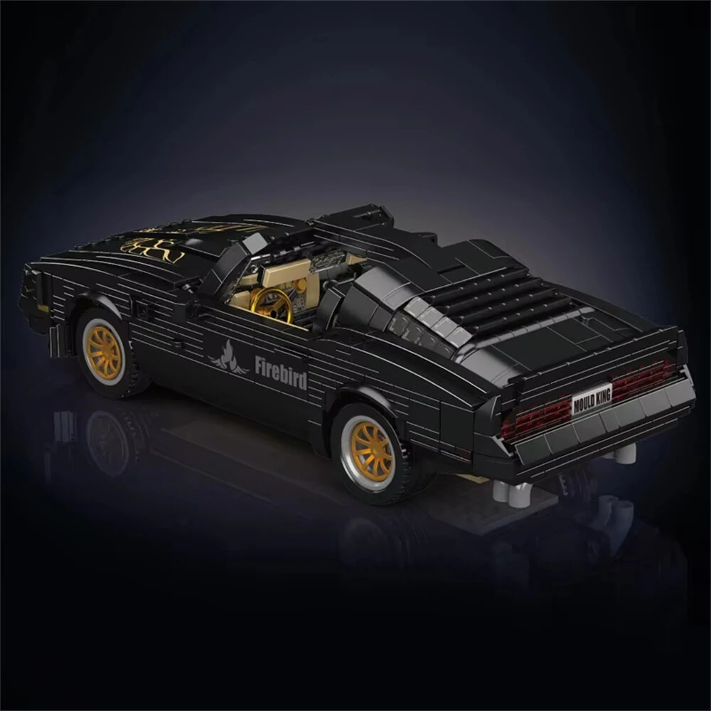 Mould King 10029 1 /16 Scale The MOC Firebird Building Block Assembly 70s Convertible Vintage Car Model Brick Set 1557PCS Kids Christmas Gift — view 4