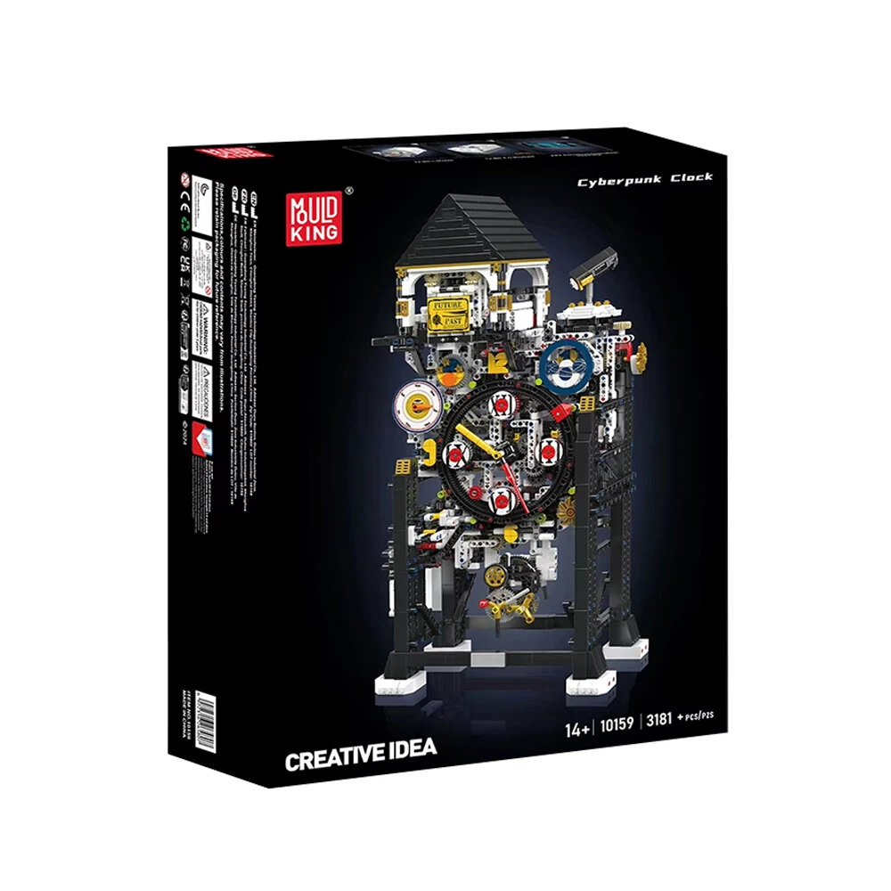 Mould King 10159 Clock Creative Technical Building Block Brick Assembly Kit Kids Christmas Gift — view 4