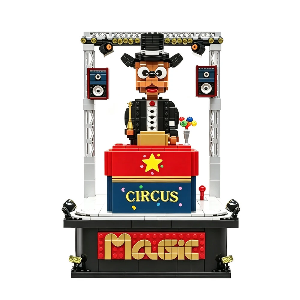 Mould King 10240 for Pluto Magic Show Magician Stage Model Dynamic Creative MOC Toys Building Block Brick Assembly Kit Kids Christmas Birthday Gift — view 2