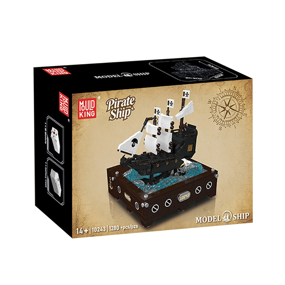 Mould King 10243 Pirate Ship Dynamic Toys Model Building Blocks Brick Assembly Kit Kids Christmas Gift — view 4