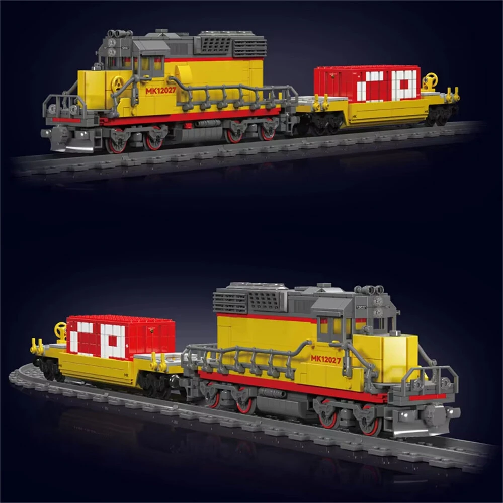 Mould King 12027 Technical Train Remote Control EMD SD40-2 Diesel Locomotive Model Building Block Assembly Kit Car Brick Kids Toys — view 2