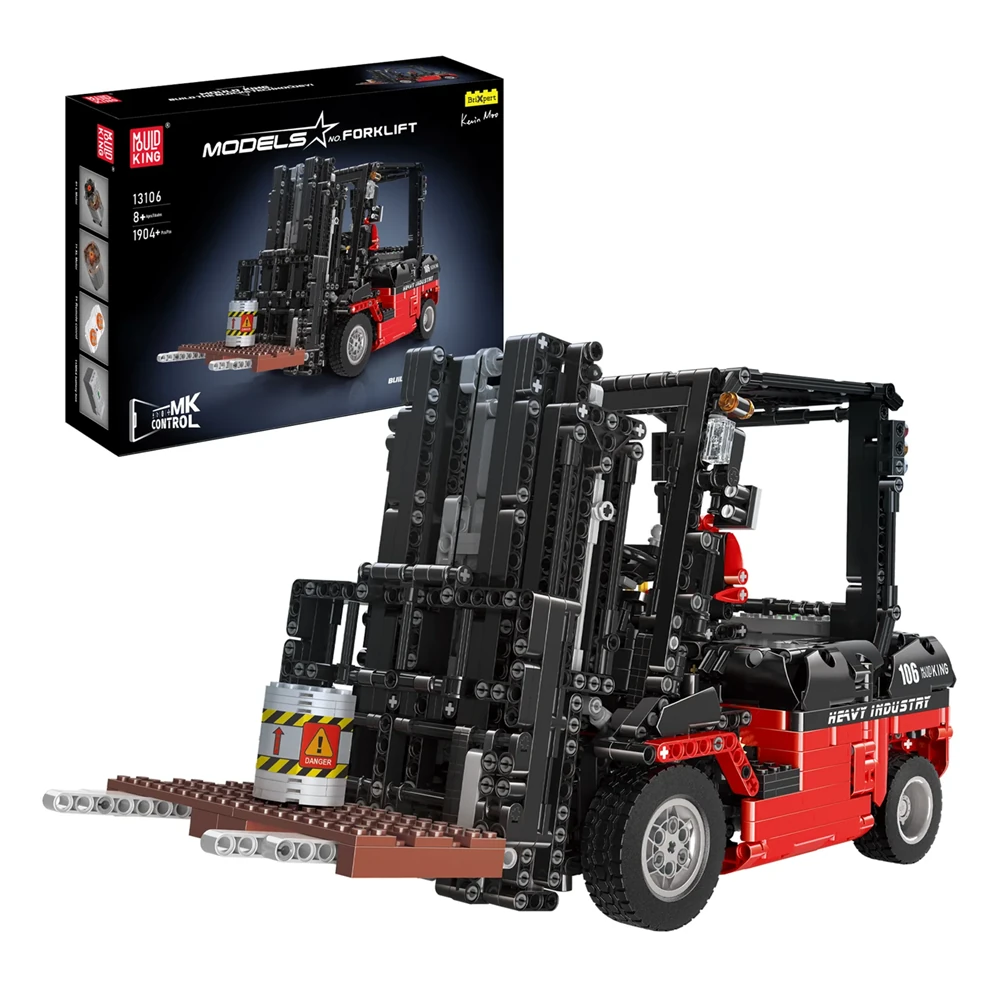 Mould King 13106S Technical Car Toys APP & RC Forklift Truck Model MOC Building Blocks Bricks 1904PCS for Adult Children Christmas Birthday Gift
