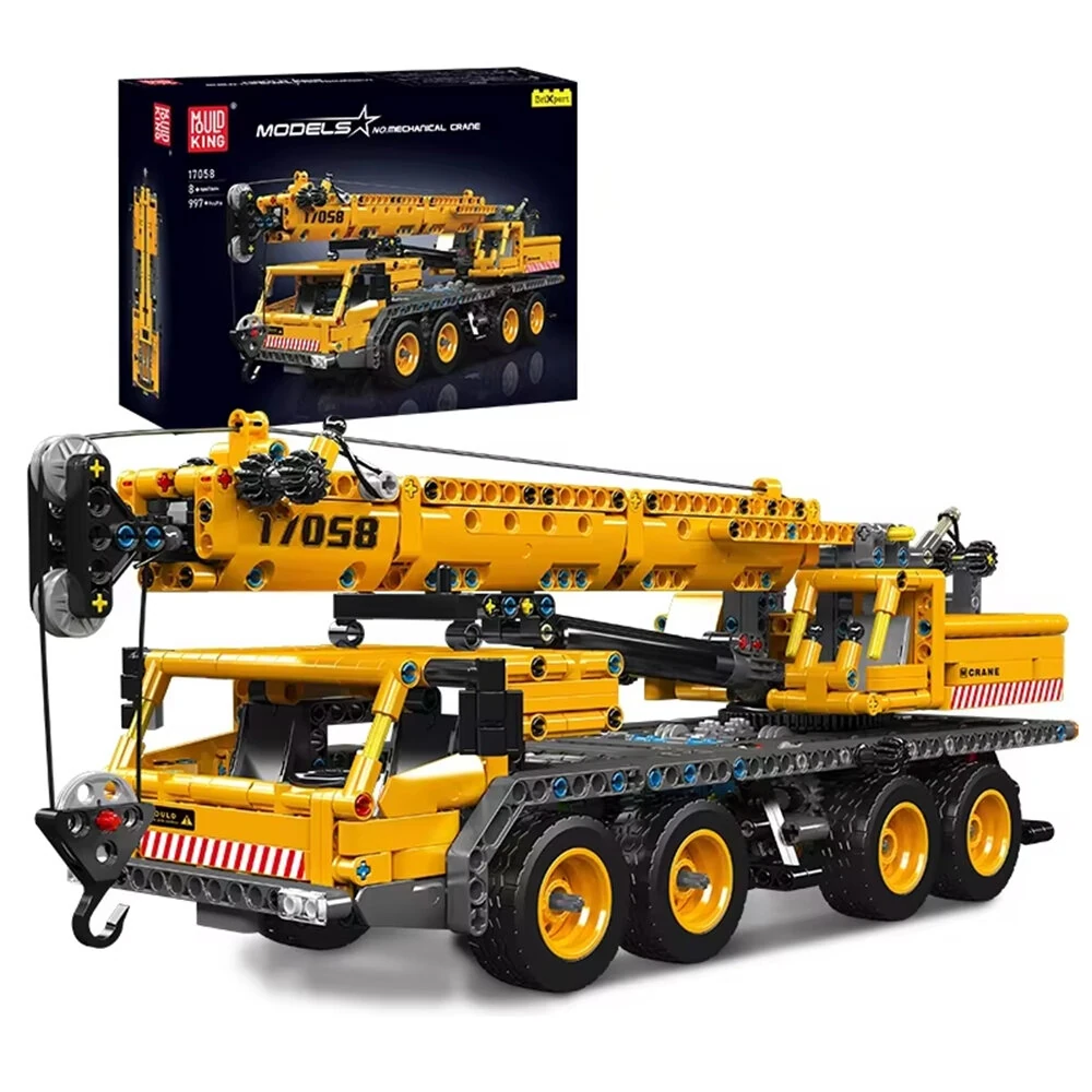 Mould King 17058 Technical Car Building Block Mechanical Crane Model Assembly Truck Brick Enginerring Toys Kids Christmas Gift — Mould