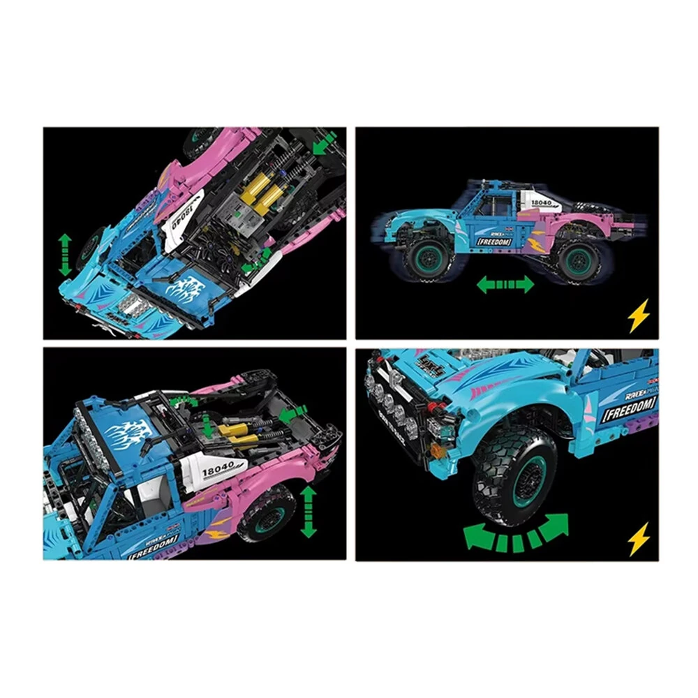 Mould King 18040 RC Air Suspension Trophy Truck Technical Car Toys Building Block Brick Assembly Kit Kids Christmas Gift — view 3
