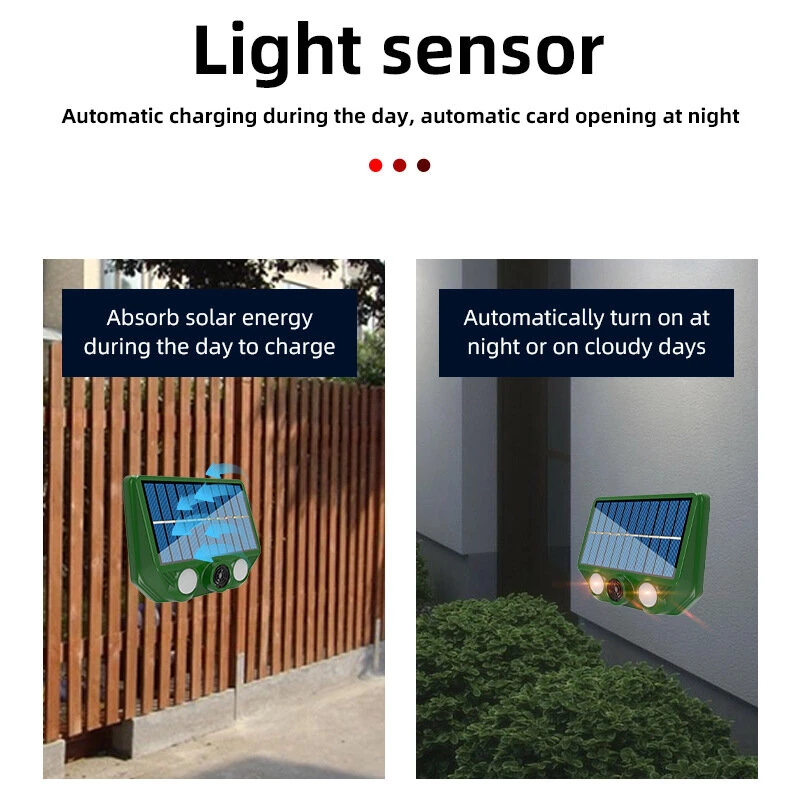 Mouse Repeller Solar Powered Courtyard Balcony Household Ultrasonic Animal Repeller Bird Repeller Household Ultrasonic Animal Repeller — view 6