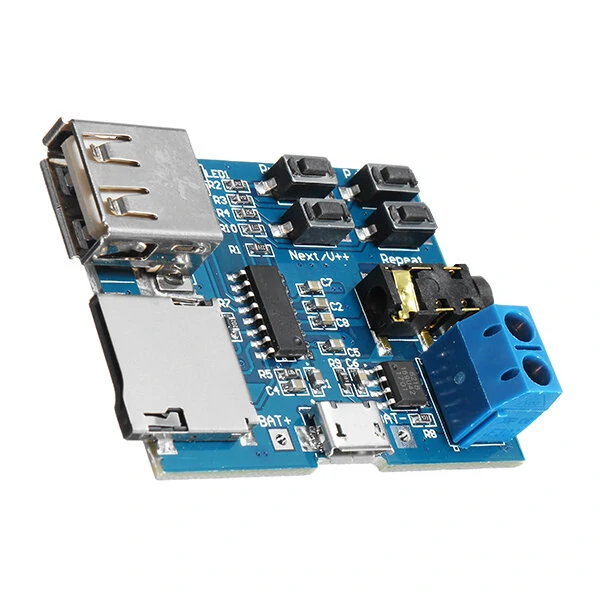 MP3 Lossless Decoder Board With Power Amplifier Module TF Card Decoding Player — view 6