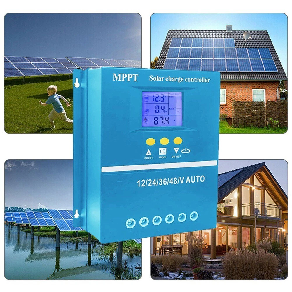 MPPT Solar Controller 12/24/36/48V Automatic Identification Intelligent Photovoltaic System Solar Charging Controller — view 6