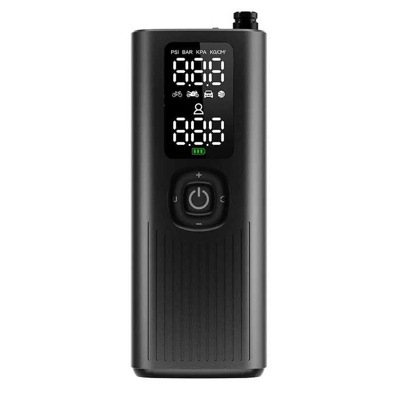 Multi-Function 120Psi Cordless Handheld Air Pump Portable Tire Inflator For Car Bicycle Motorcycle Tires Ball USB Charging With LCD Display Pressure Gauge — view 6