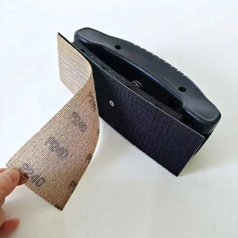 Multi Function Adjustable Sandpaper Holder 70x198mm Hand Push Grinding Plate High Temperature Resistant Auto Body Dry Polishing Board for Woodworking Automotive DIY Projects — view 7