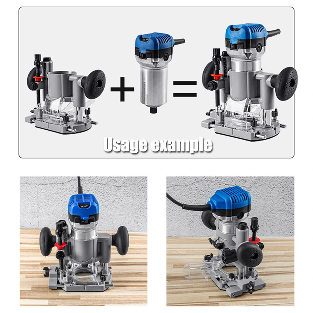 Multi-Function For Trimming Machine Press-in Base Electric Wood Milling Incline Base Slotted Woodworking tool Woodworking Tool — view 3