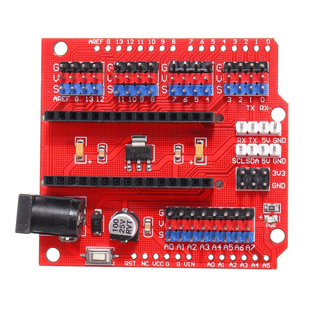 Multi-Function Funduino Nano Shield Nano Sensor Expansion Board Geekcreit for Ar — view 6