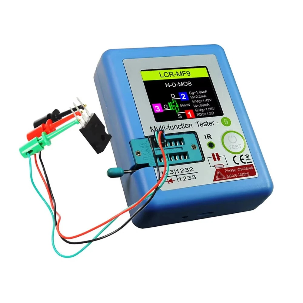 Multi-function LCR MF9 Transistor Tester TFT Diode Triode Capacitance Meter LCR ESR NPN PNP MOSFET IR Tester for Testing — view 6