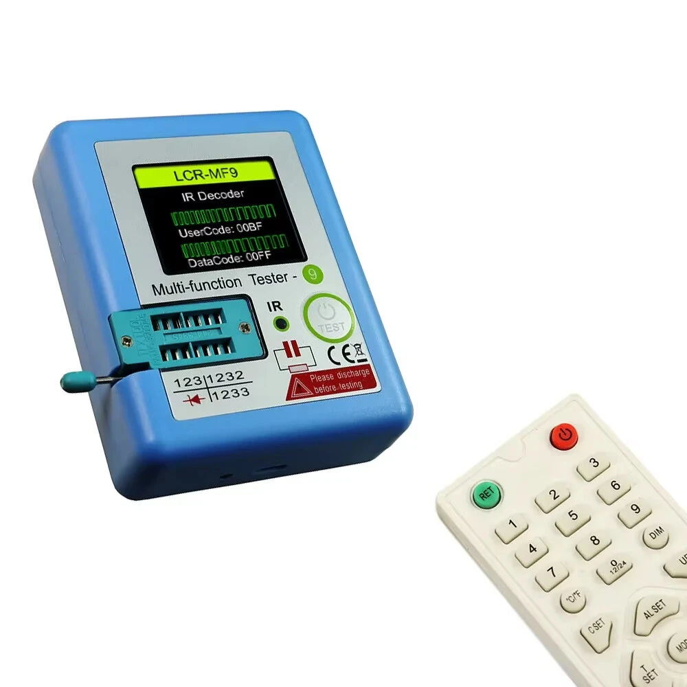 Multi-function LCR MF9 Transistor Tester TFT Diode Triode Capacitance Meter LCR ESR NPN PNP MOSFET IR Tester for Testing — view 7