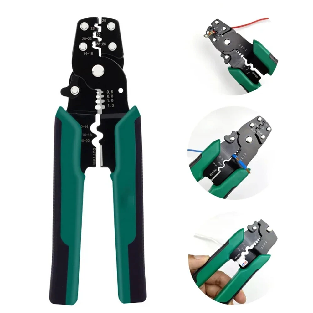 Multi-function Mini Electric Terminal Crimping Pliers With Wire Stripping Cutting Hand Crimping Tool — view 3