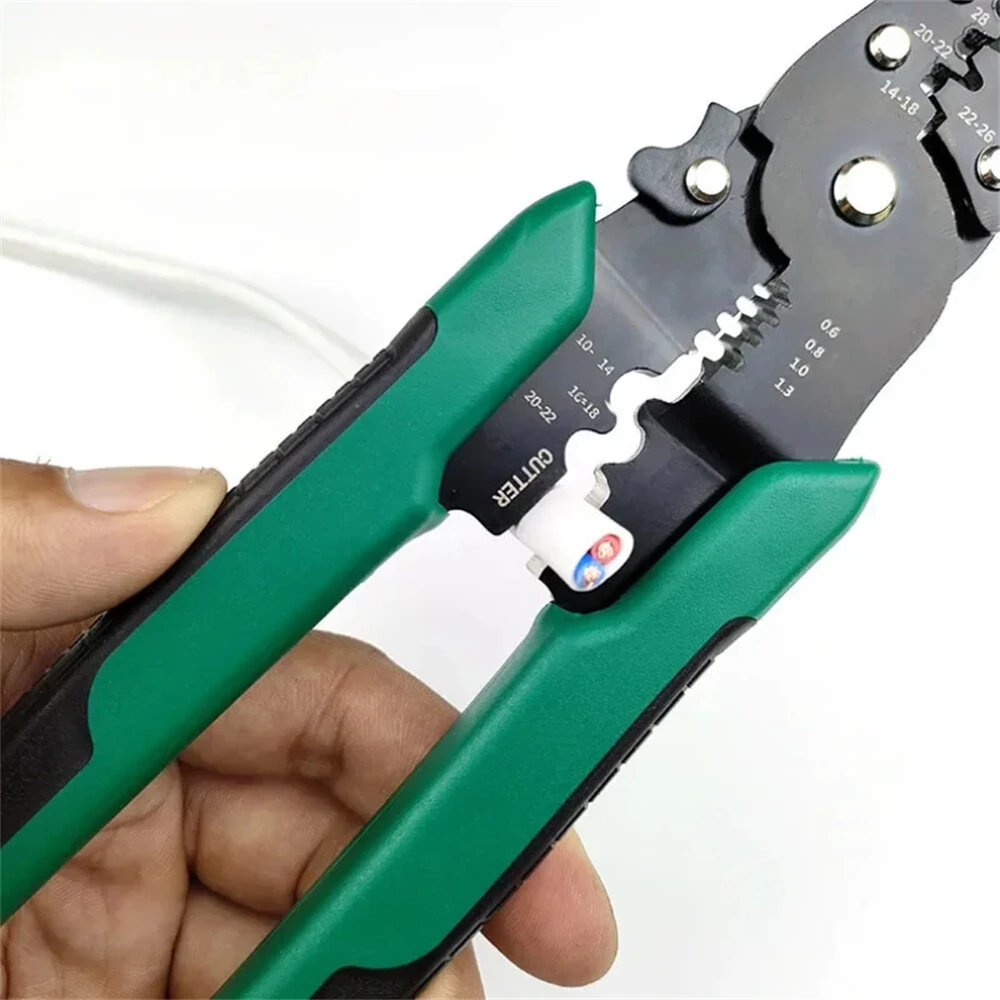 Multi-function Mini Electric Terminal Crimping Pliers With Wire Stripping Cutting Hand Crimping Tool — view 5