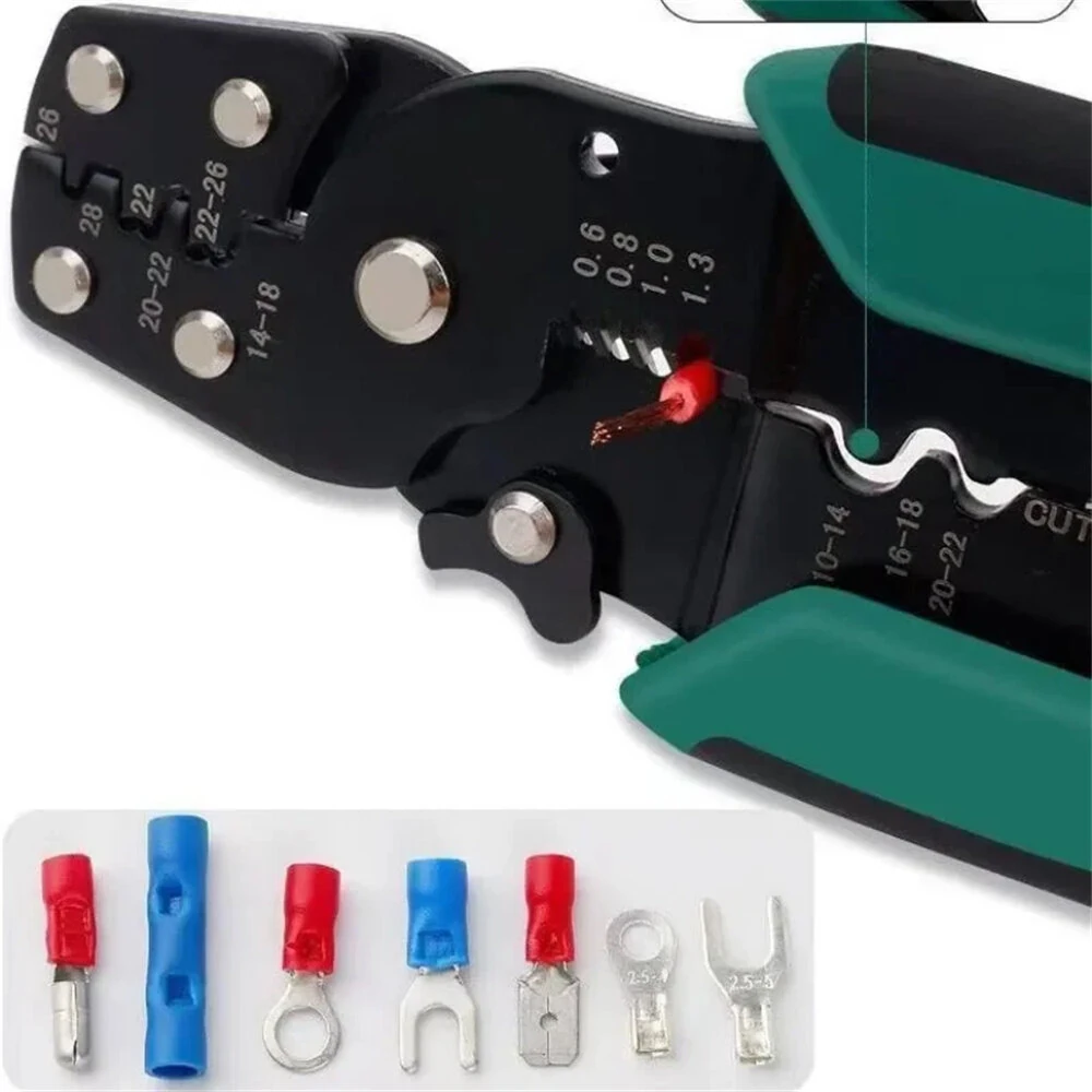Multi-function Mini Electric Terminal Crimping Pliers With Wire Stripping Cutting Hand Crimping Tool — view 7