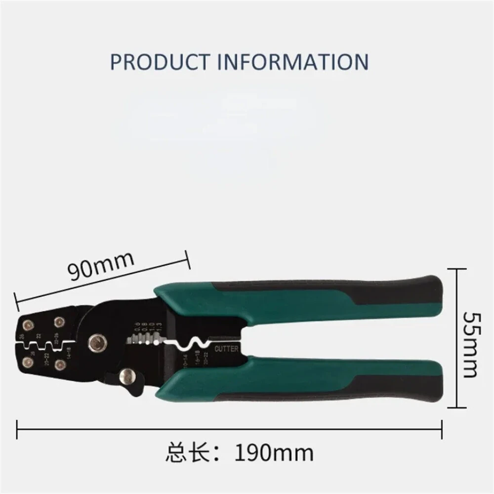 Multi-function Mini Electric Terminal Crimping Pliers With Wire Stripping Cutting Hand Crimping Tool — view 8