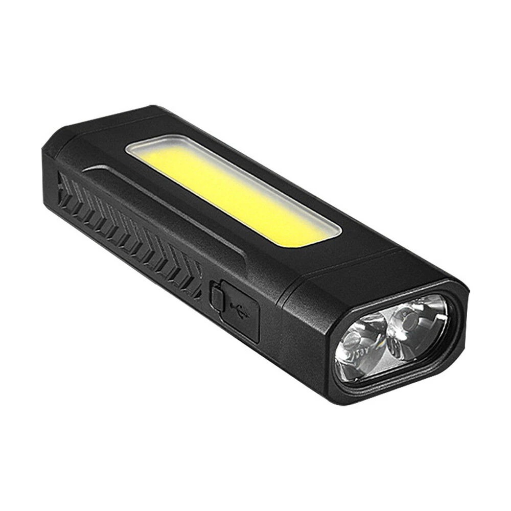 Multi-Functional Strong LED Flashlight With COB Side Light Portable USB Rechargeable Mini Torch Super Bright Cycling Bike Head Light Outdoor Hiking Camping Lamp — view 11