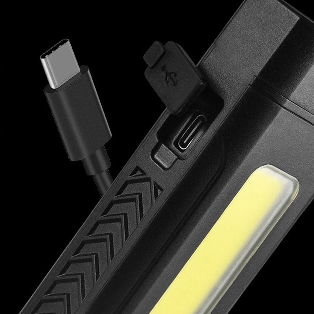 Multi-Functional Strong LED Flashlight With COB Side Light Portable USB Rechargeable Mini Torch Super Bright Cycling Bike Head Light Outdoor Hiking Camping Lamp — view 7