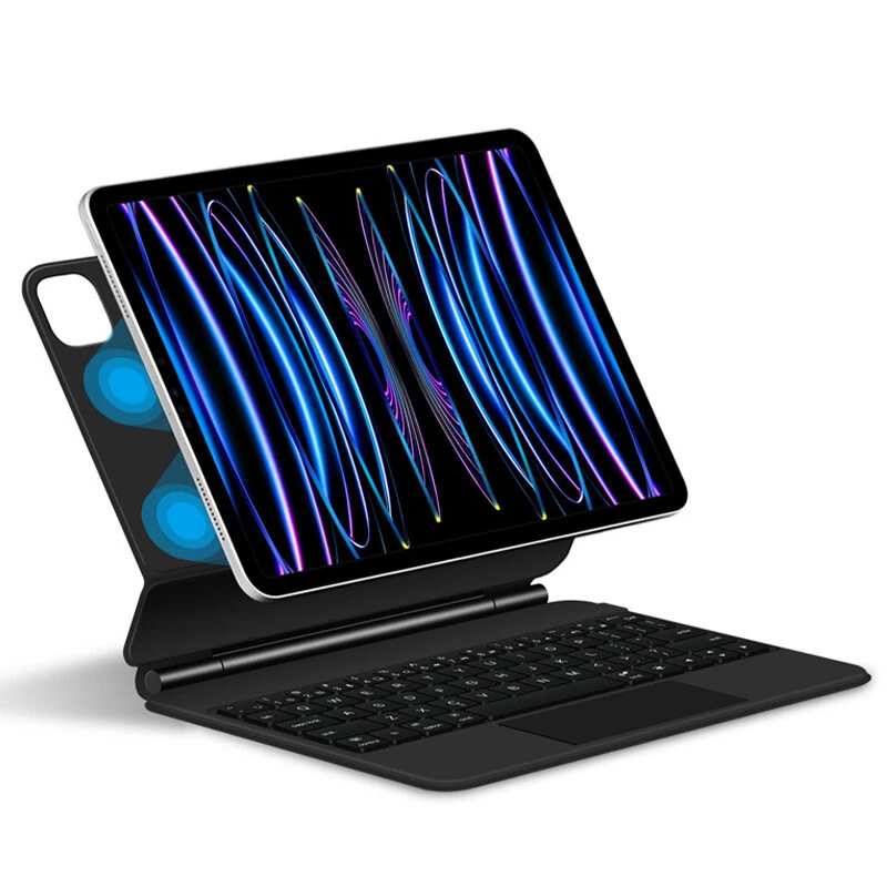 Multi-language Tablet Protective Keyboard Case with Touchpad for iPad Pro 11(M4) Foldable Backlight Keyboard Cover — view 2