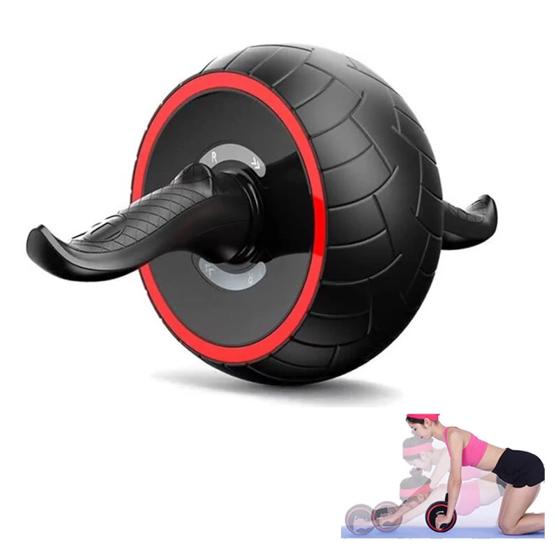 Multi-Layer Ab Wheel Roller Mute Labor-Saving Smart Brake Practical Automatic Rebound Abs Trainer Wheel Exercise Equipment for Body Shaping Abs Core Workout — view 2