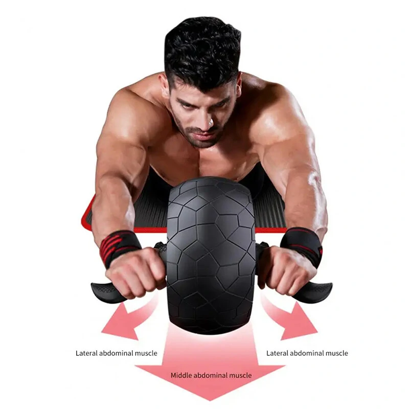 Multi-Layer Ab Wheel Roller Mute Labor-Saving Smart Brake Practical Automatic Rebound Abs Trainer Wheel Exercise Equipment for Body Shaping Abs Core Workout — view 3