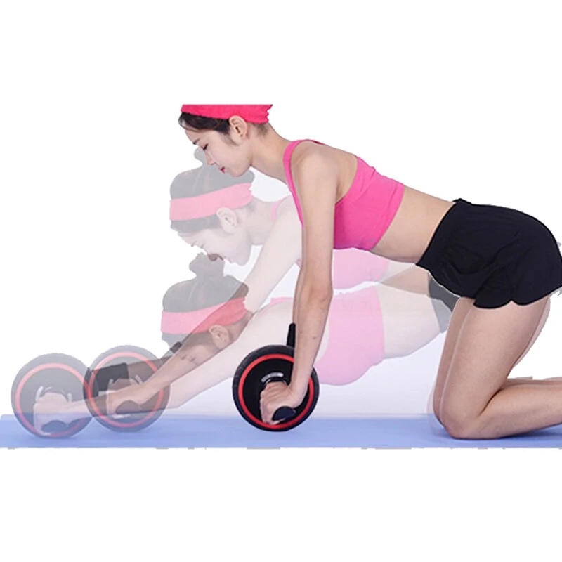 Multi-Layer Ab Wheel Roller Mute Labor-Saving Smart Brake Practical Automatic Rebound Abs Trainer Wheel Exercise Equipment for Body Shaping Abs Core Workout — view 4