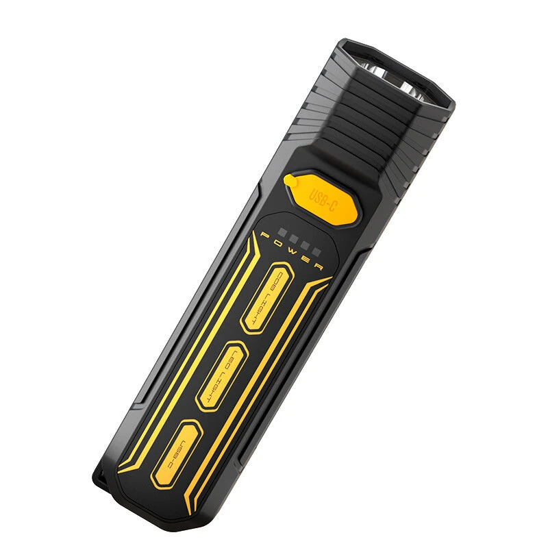 Multi Light Source 250LM Portable LED Flashlight with Side Light USB Rechargeable Strong Light Outdoor Portable LED Torch Maintenance Light for Camping Outdoors Home Emergency — Pricio