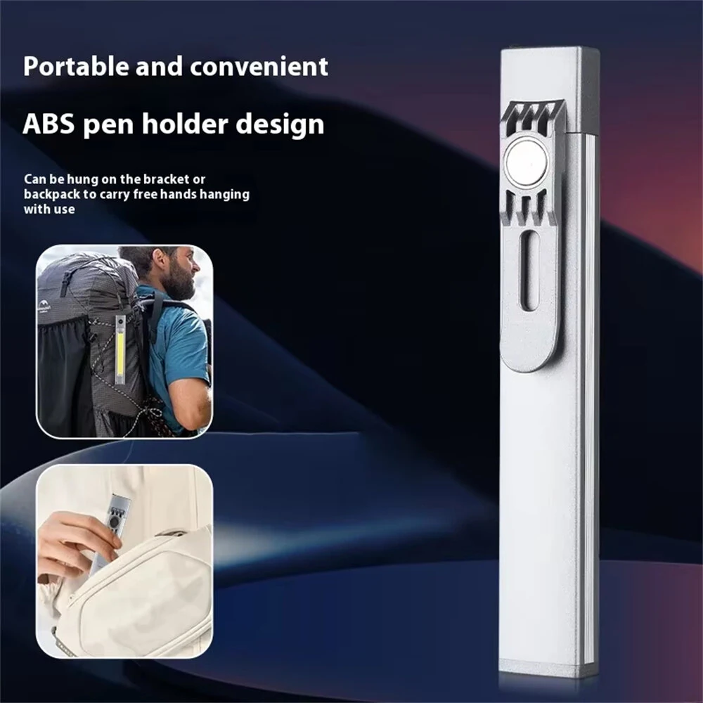 Multifunction PPT Pen Light High-Bright Magnetic Absorbing Work Lamp Maintenance Light Flood Light Type-C Charging Side Light — view 7