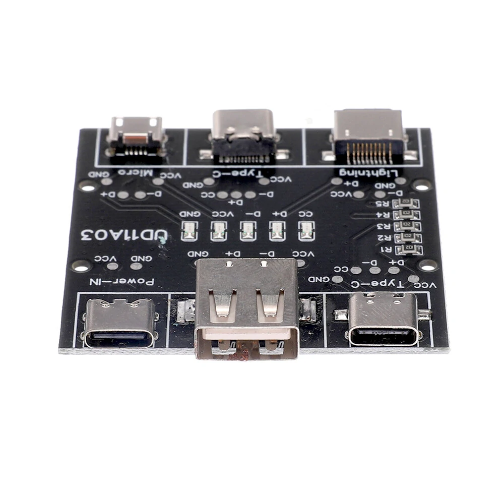 Multifunction USB Cable Tester USB A to Type-c Micro Lighting Short Circuit On-Off Data Cable Test Tool — view 4