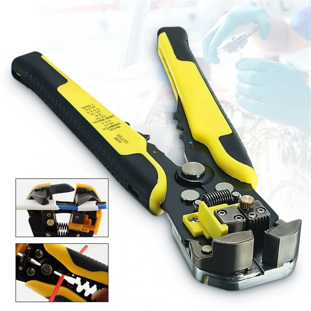 Multifunctional Automatic Wire Stripper Crimping Plier 210mm Efficient Wire Stripping and Terminal Crimping Tool for Insulated and Non-Insulated Terminals Easy to Use — view 5