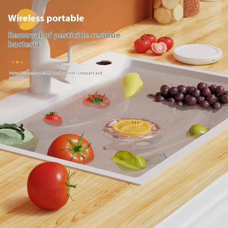 Multifunctional Cordless Fruit And Vegetable Cleaning Purifier Food Cleaning Machine Sterilization And Pesticide Removal Disinfection Machine — view 5