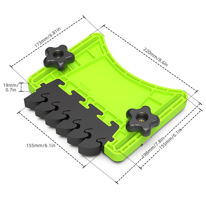 Multifunctional Feather Board with Enhanced Friction Baffle for Stable Secure Non-Slip Woodworking Operations Complete Set — view 7