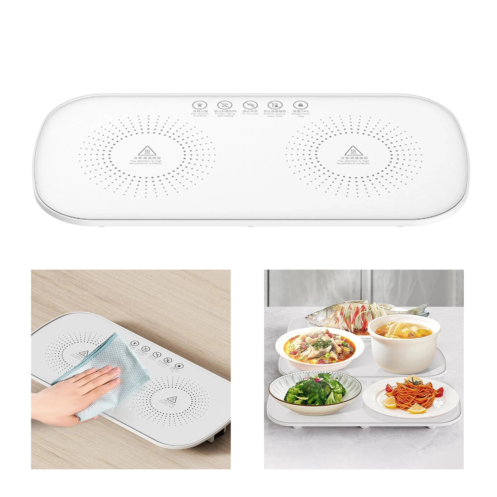 Multifunctional Intelligent Constant Temperature Food Warming Board Household Dining Table Insulation Board Food Warmer — view 3