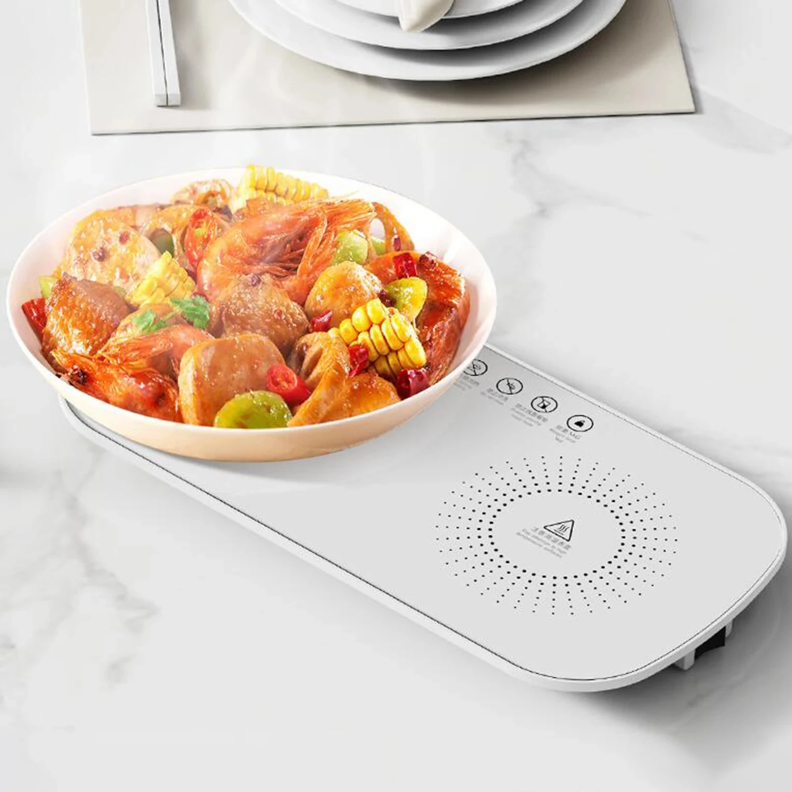 Multifunctional Intelligent Constant Temperature Food Warming Board Household Dining Table Insulation Board Food Warmer — view 4