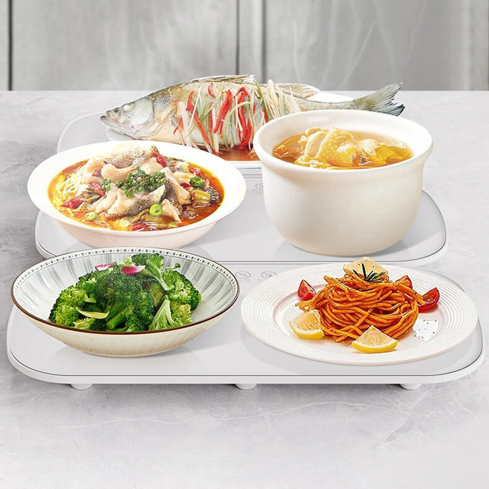 Multifunctional Intelligent Constant Temperature Food Warming Board Household Dining Table Insulation Board Food Warmer — view 7