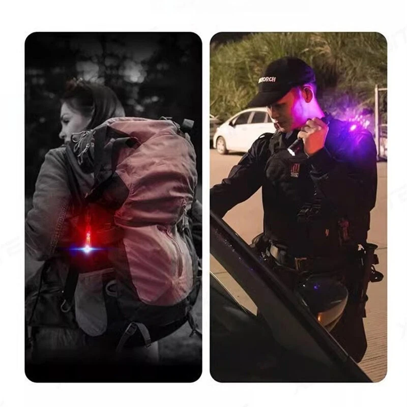 Multifunctional Mini LED Keychain Flashlight with UV Light USB Rechargeable Waterproof LED Keyring Practical Inspection Work Light Outdoor Activities Key Chain Light — view 7
