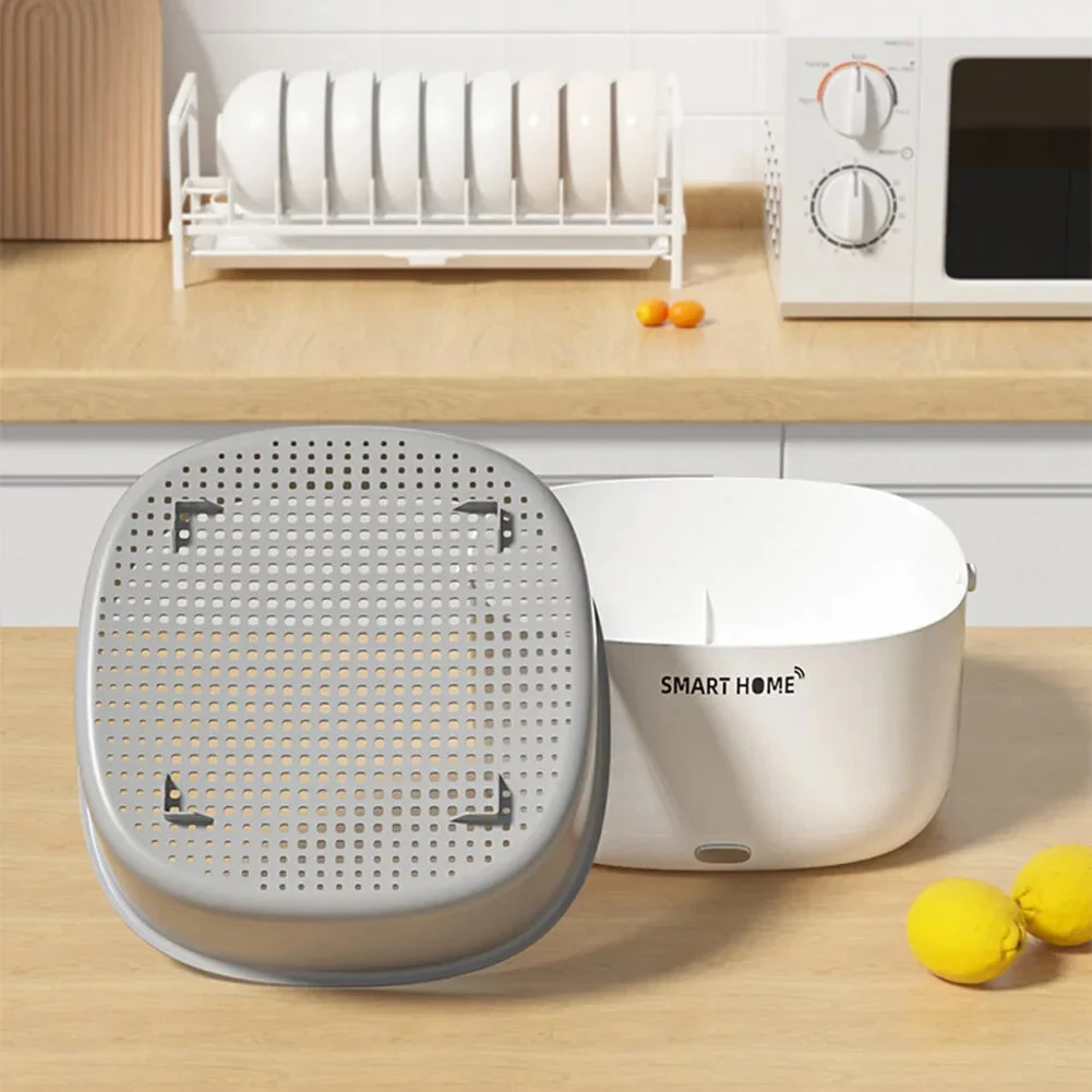 Multifunctional Ultrasonic Vegetable Cleaning Machine Household Food Removal Pesticide Residue Cleaning Machine Kitchen Fruit Dirt Cleaning Cleaning Basket — view 10
