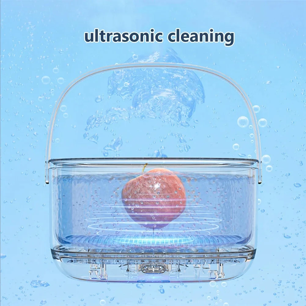 Multifunctional Ultrasonic Vegetable Cleaning Machine Household Food Removal Pesticide Residue Cleaning Machine Kitchen Fruit Dirt Cleaning Cleaning Basket — view 5